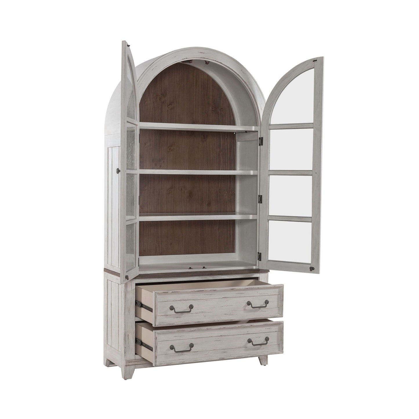 River Place - Curio Cabinet - White - Hornell Furniture Outlet