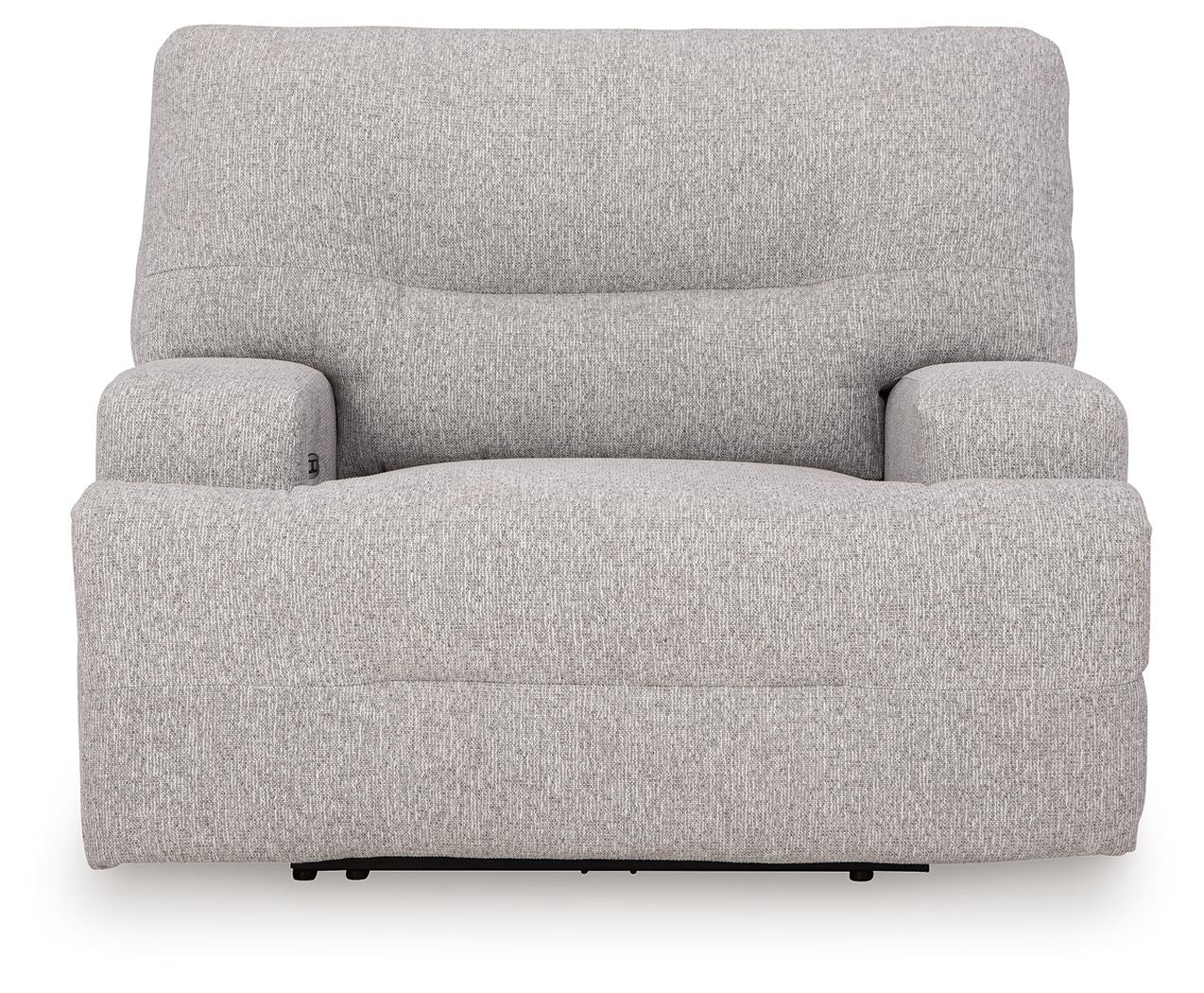 Acklen Place - 4 Pc. - 3 - Piece Power Reclining Sectional Sofa With Raf Chaise, Wide Seat Power Recliner - Pewter - Hornell Furniture Outlet