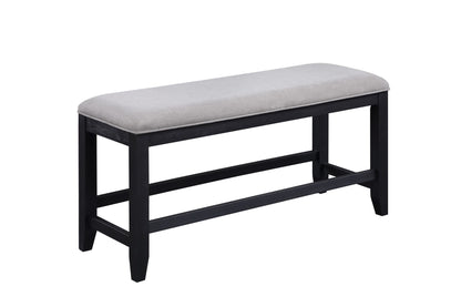 Yves - Counter Bench - Gray - Hornell Furniture Outlet