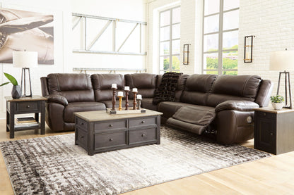 Dunleith - Power Reclining Sectional - Hornell Furniture Outlet
