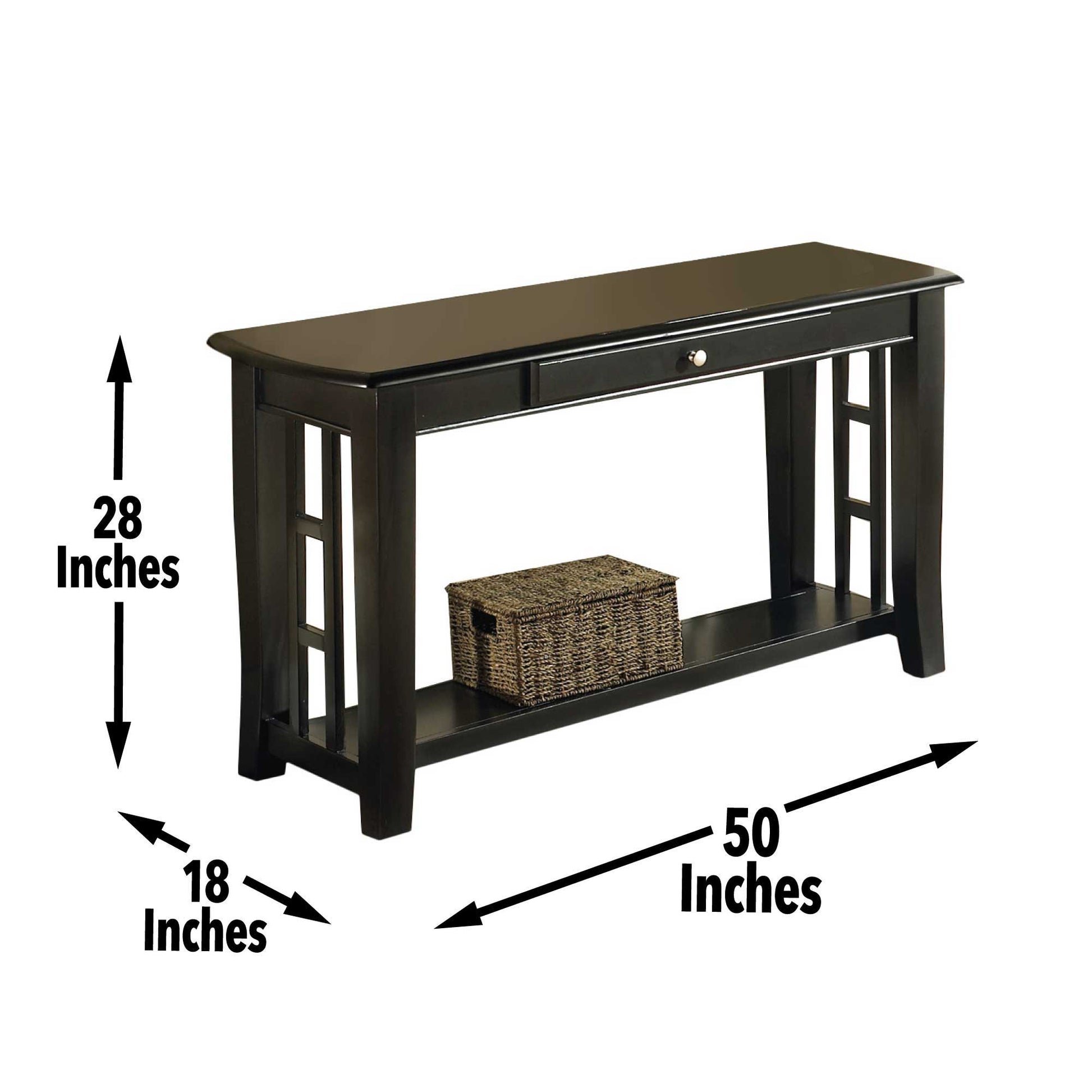 Cassidy - Sofa Table - Black - Hornell Furniture Outlet