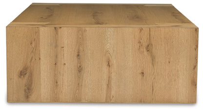 Bracken - Light Brown - Rectangular Cocktail Table - Hornell Furniture Outlet