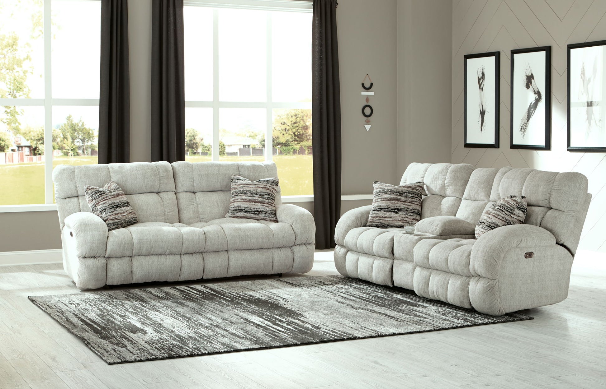 Ashland - Power Lay Flat Reclining Sofa - Hornell Furniture Outlet