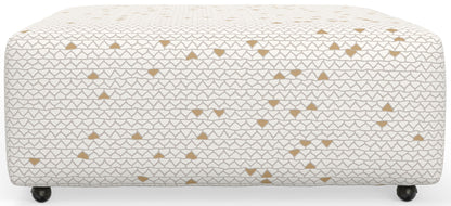 Sanctuary - Castered Cocktail Ottoman - Chalk - Hornell Furniture Outlet