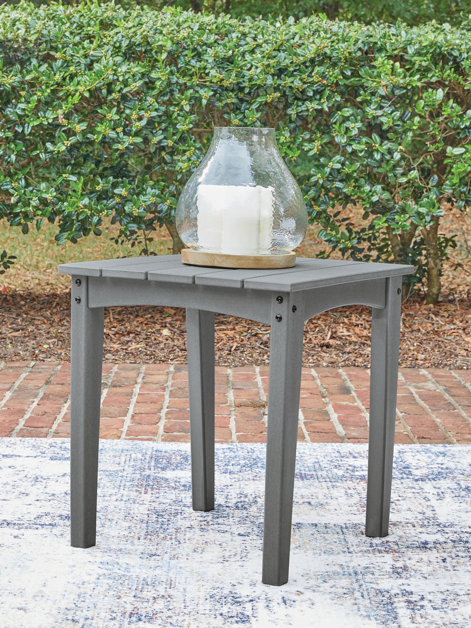 Cove Beach - Square End Table - Gray - Hornell Furniture Outlet