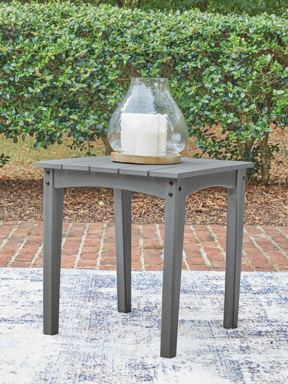 Cove Beach - Square End Table - Gray - Hornell Furniture Outlet
