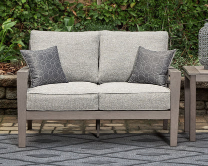 Hillside Barn - Gray / Brown - Loveseat W/Cushion - Hornell Furniture Outlet