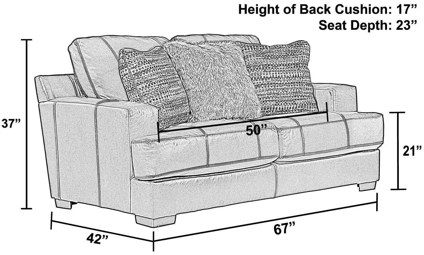 Marco - Loveseat - Hornell Furniture Outlet