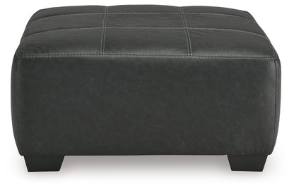 Brixley Pier - Graphite - Oversized Accent Ottoman - Hornell Furniture Outlet