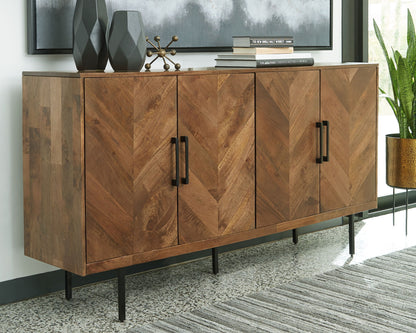 PratTVille - Accent Cabinet - Brown - Hornell Furniture Outlet
