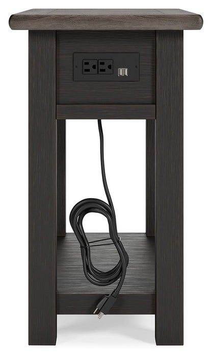 Tyler Creek - Black / Gray - Chair Side End Table - Hornell Furniture Outlet