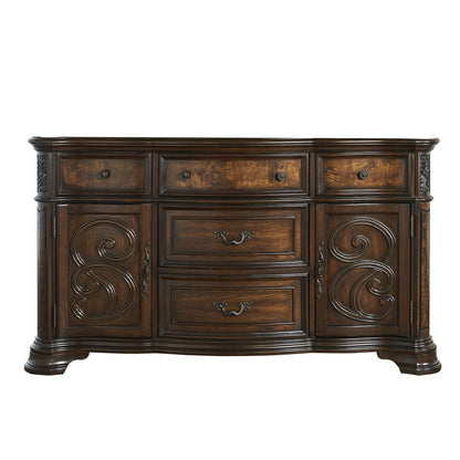 Royale - Buffet - Dark Brown - Hornell Furniture Outlet