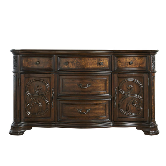 Royale - Buffet - Dark Brown - Hornell Furniture Outlet