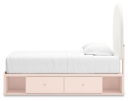 Wistenpine - Upholstered Panel Bed With Storage - Hornell Furniture Outlet
