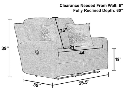 Calvin - Reclining Loveseat - Hornell Furniture Outlet