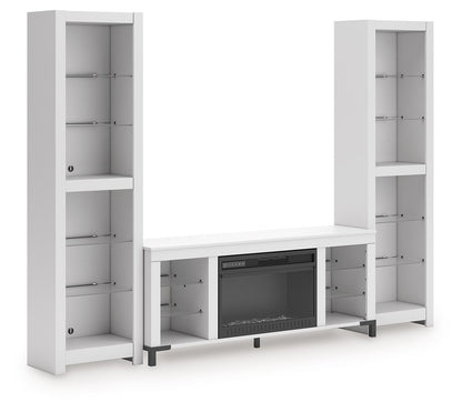 Brollevi - White - 3 - Piece Entertainment Center - Hornell Furniture Outlet
