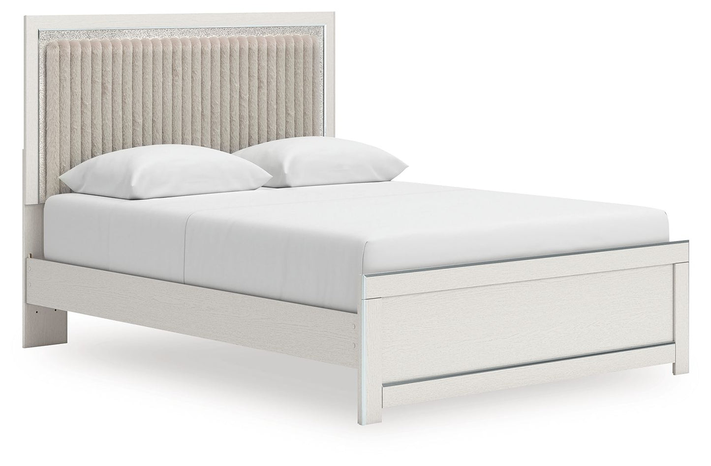 Zuraleus - Upholstered Panel Platform Bed With Roll Slats - Hornell Furniture Outlet
