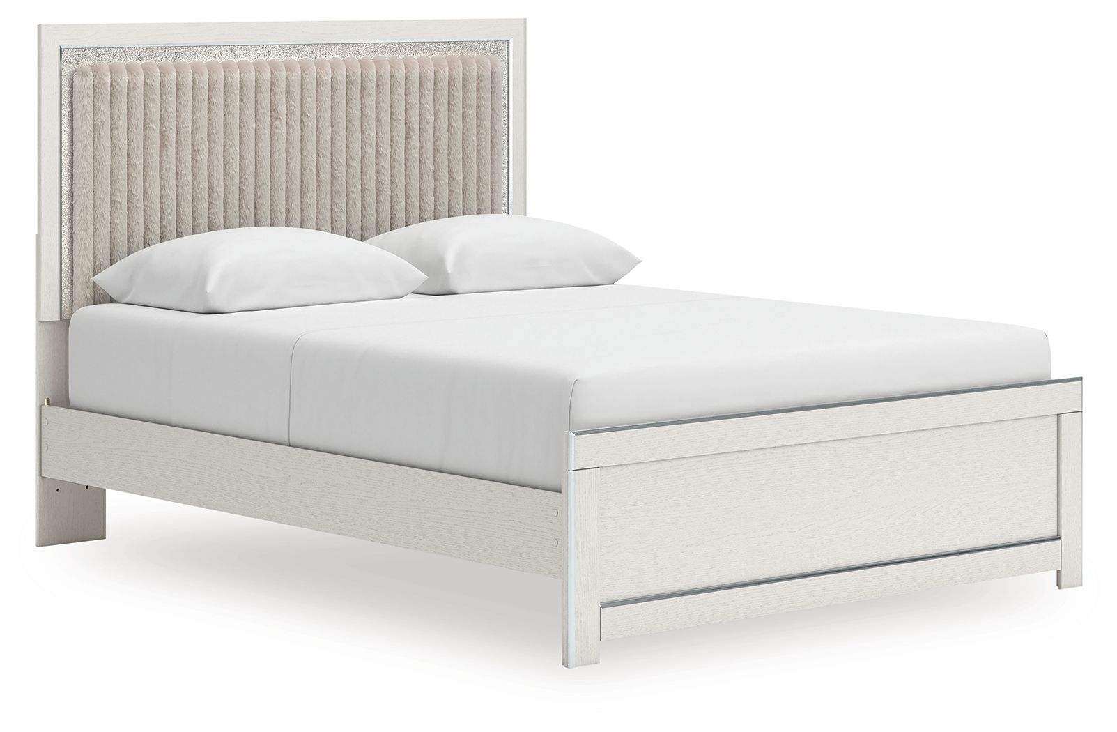 Zuraleus - Upholstered Panel Platform Bed With Roll Slats - Hornell Furniture Outlet