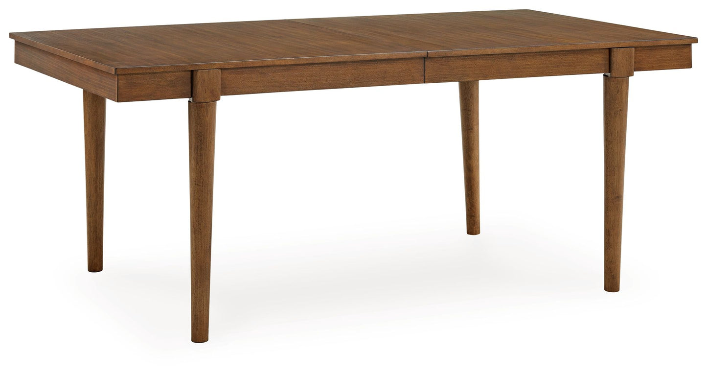 Lyncott - Brown - Rectangular Dining Room Extension Table - Hornell Furniture Outlet