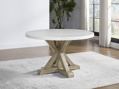 Carena - Round Table - Brown - Hornell Furniture Outlet