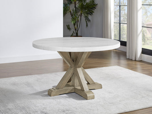 Carena - Round Table - Brown - Hornell Furniture Outlet