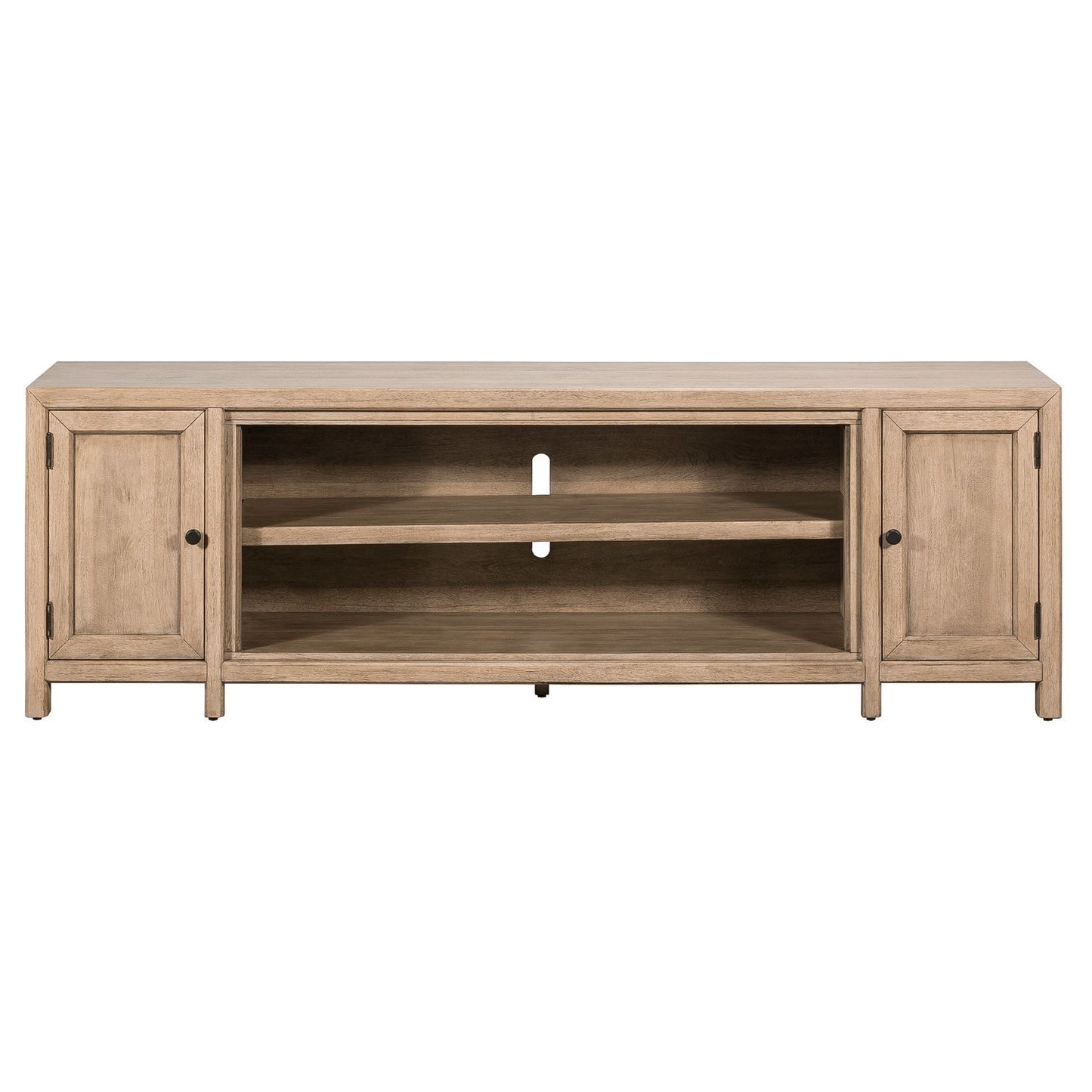 Fireplace TV Consoles - 82" Fireplace TV Console - White - Hornell Furniture Outlet