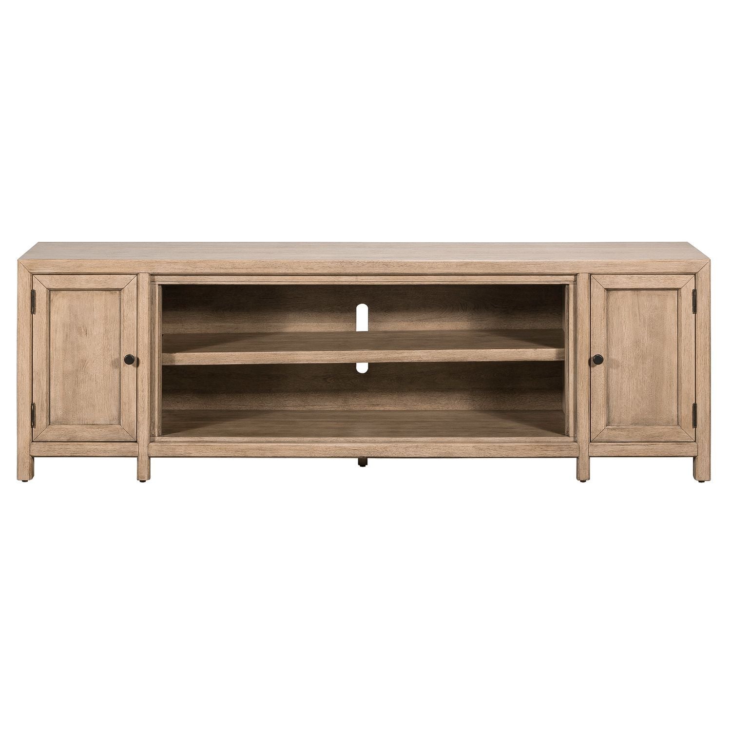Fireplace TV Consoles - 82" Fireplace TV Console - White - Hornell Furniture Outlet