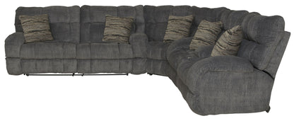Ashland - Reclining Sectional With 4 Lay Flat Reclining Seats - Hornell Furniture Outlet
