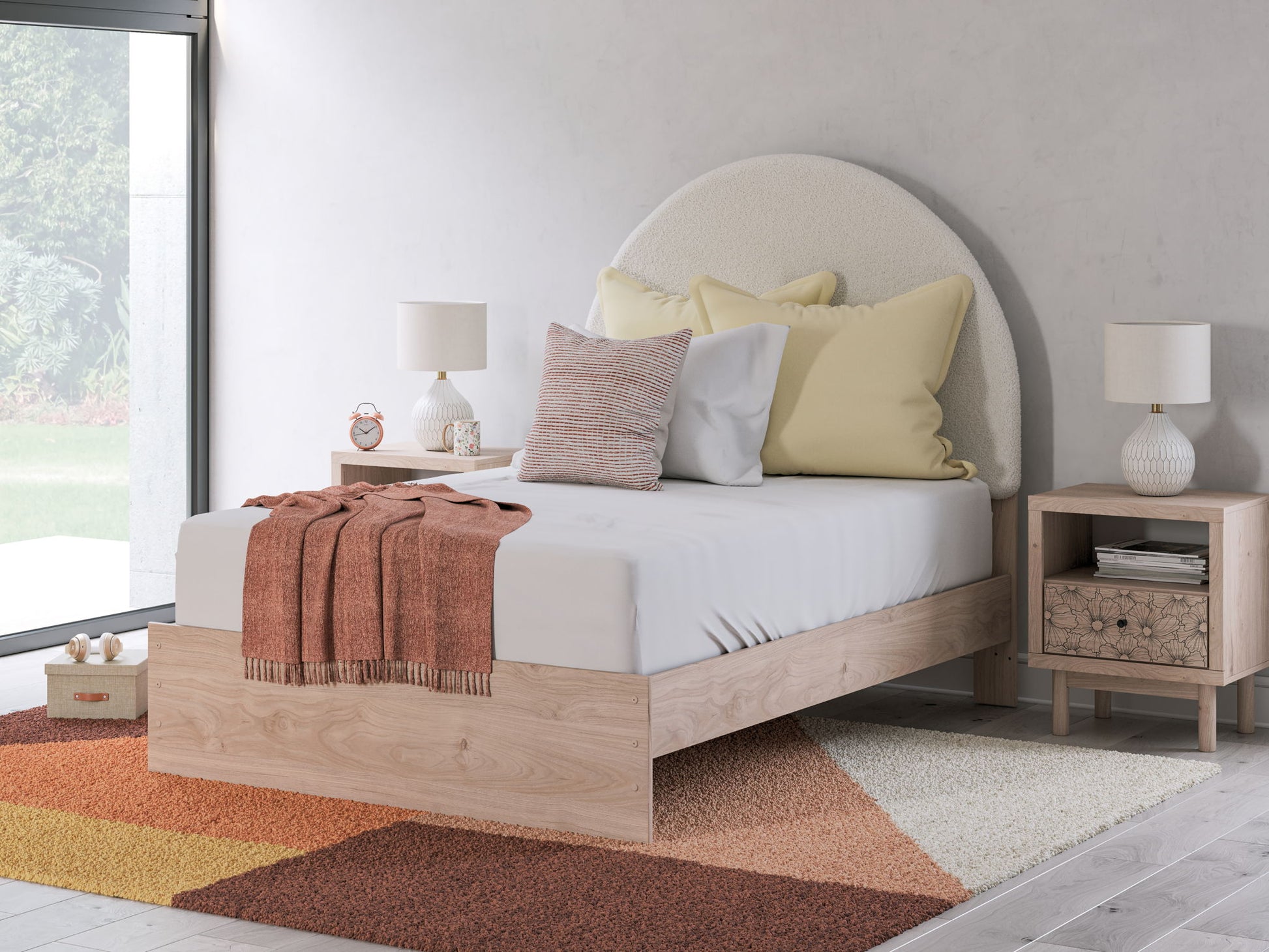 Arloster - Upholstered Panel Bed - Hornell Furniture Outlet