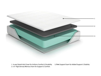 10 Inch Chime Memory Foam - Firm Memory Foam Mattress - Hornell Furniture Outlet