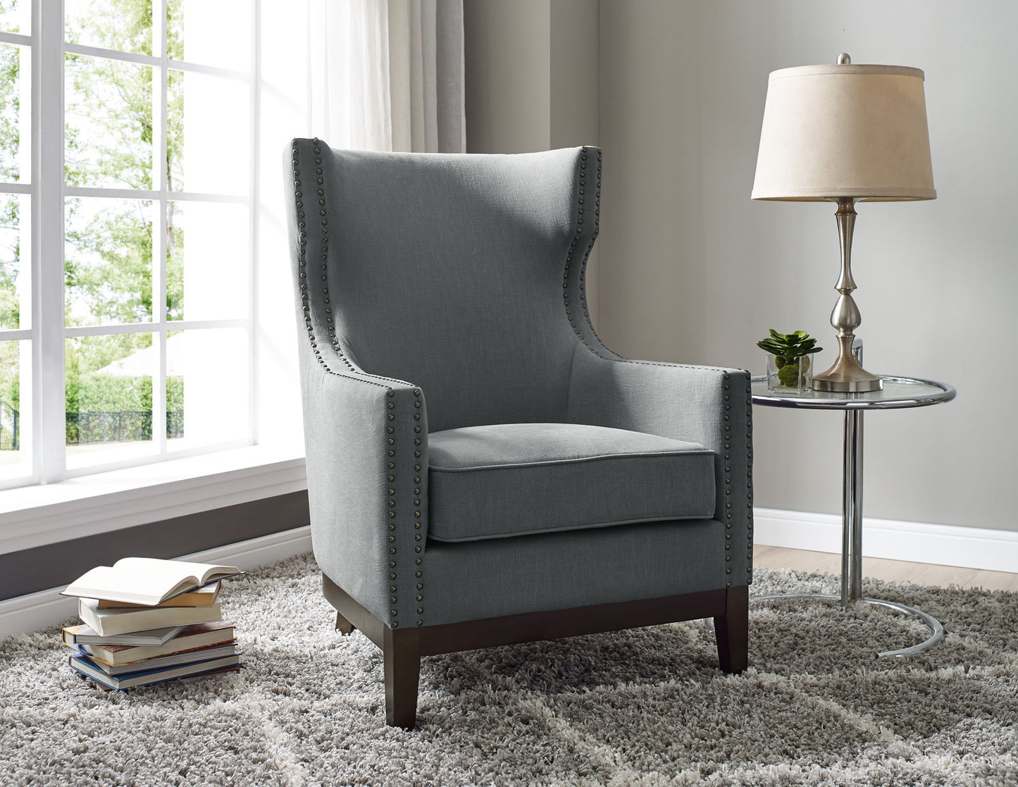 Roswell - Wingback Chair - Hornell Furniture Outlet