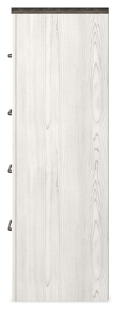 Gerridan - Four Drawer Chest - White / Gray - Hornell Furniture Outlet