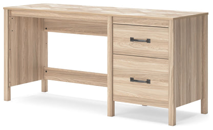 Battelle - Tan - Home Office Desk - Hornell Furniture Outlet