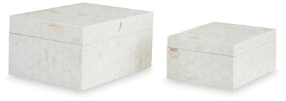 Aldenburg - Cream - Box Set (Set of 2) - Hornell Furniture Outlet