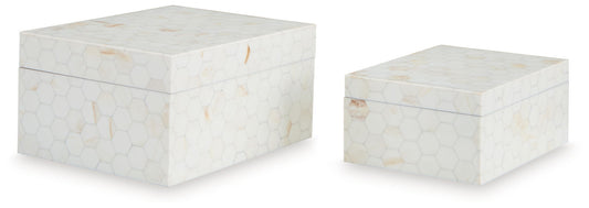 Aldenburg - Cream - Box Set (Set of 2) - Hornell Furniture Outlet