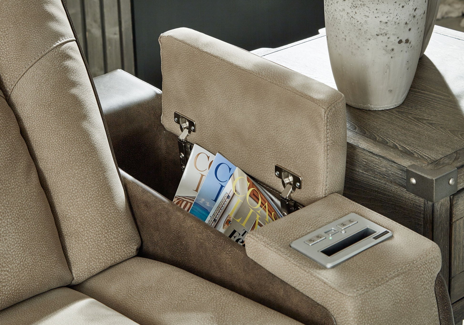 Next - gen Durapella - Pwr Recliner/Adj Headrest - Hornell Furniture Outlet