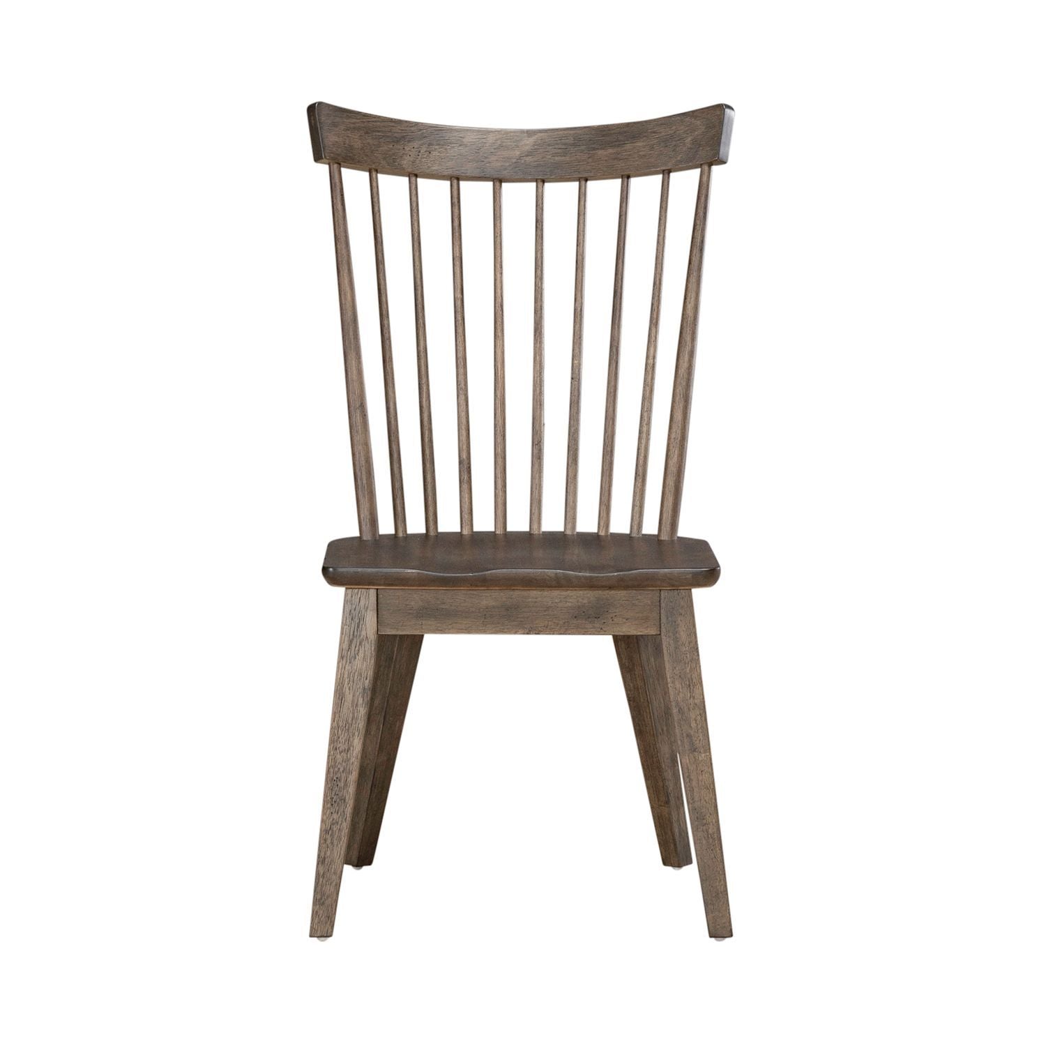 Midland Falls - Spindle Back Side Chair (RTA) - Dark Brown - Hornell Furniture Outlet