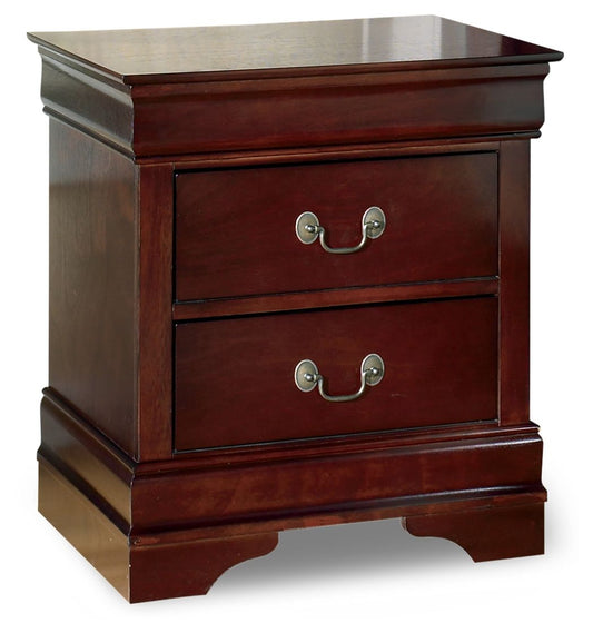 Alisdair - Reddish Brown - Two Drawer Night Stand - Hornell Furniture Outlet