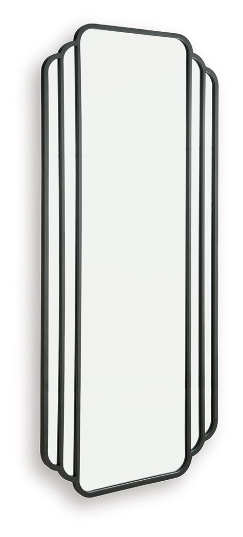 Antigone - Black - Floor Mirror - Hornell Furniture Outlet