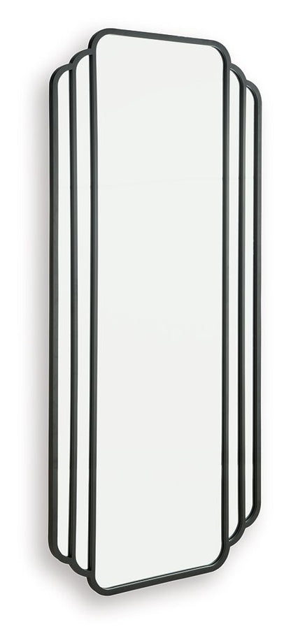 Antigone - Black - Floor Mirror - Hornell Furniture Outlet