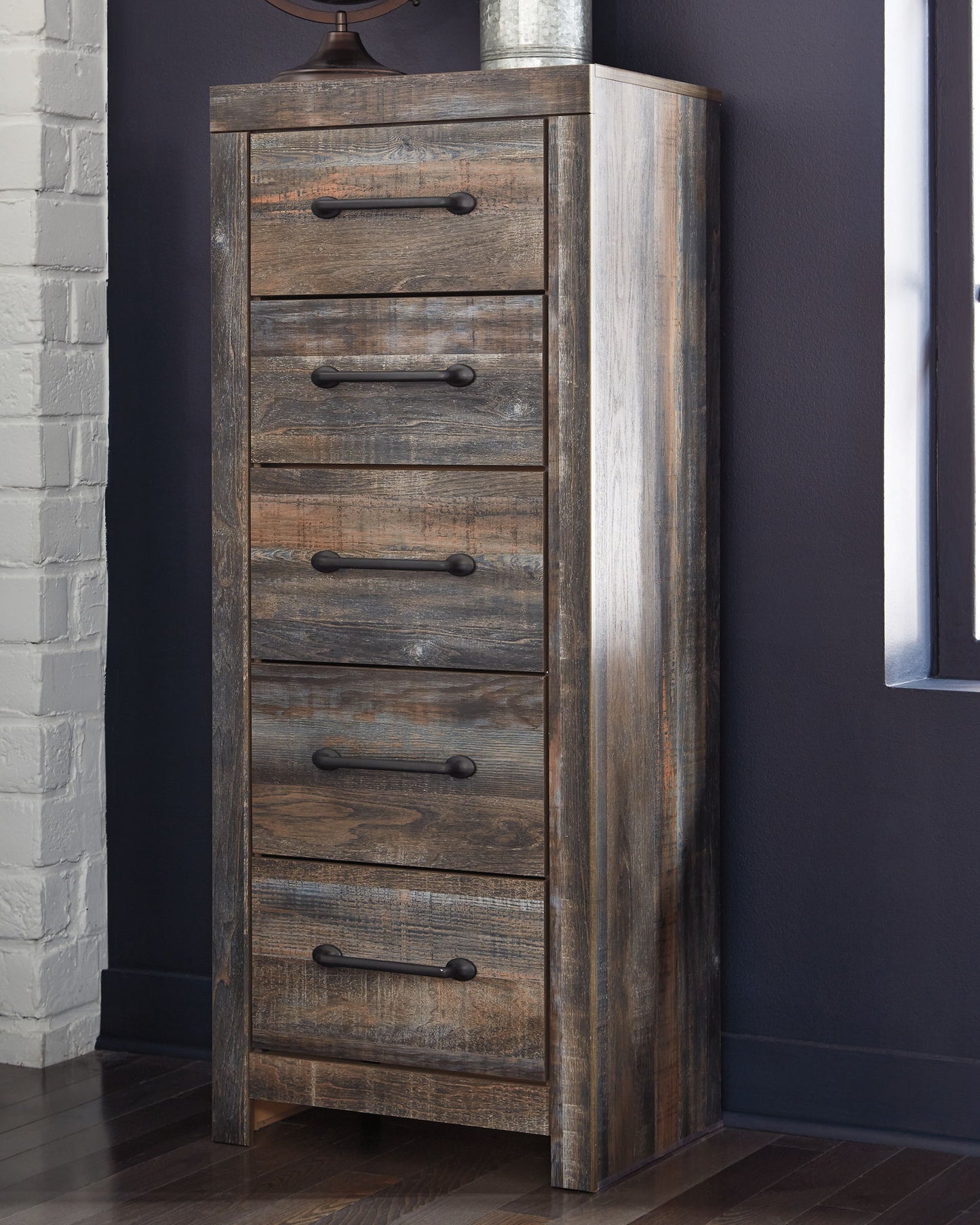 Drystan - Narrow Chest - Brown / Beige - Hornell Furniture Outlet