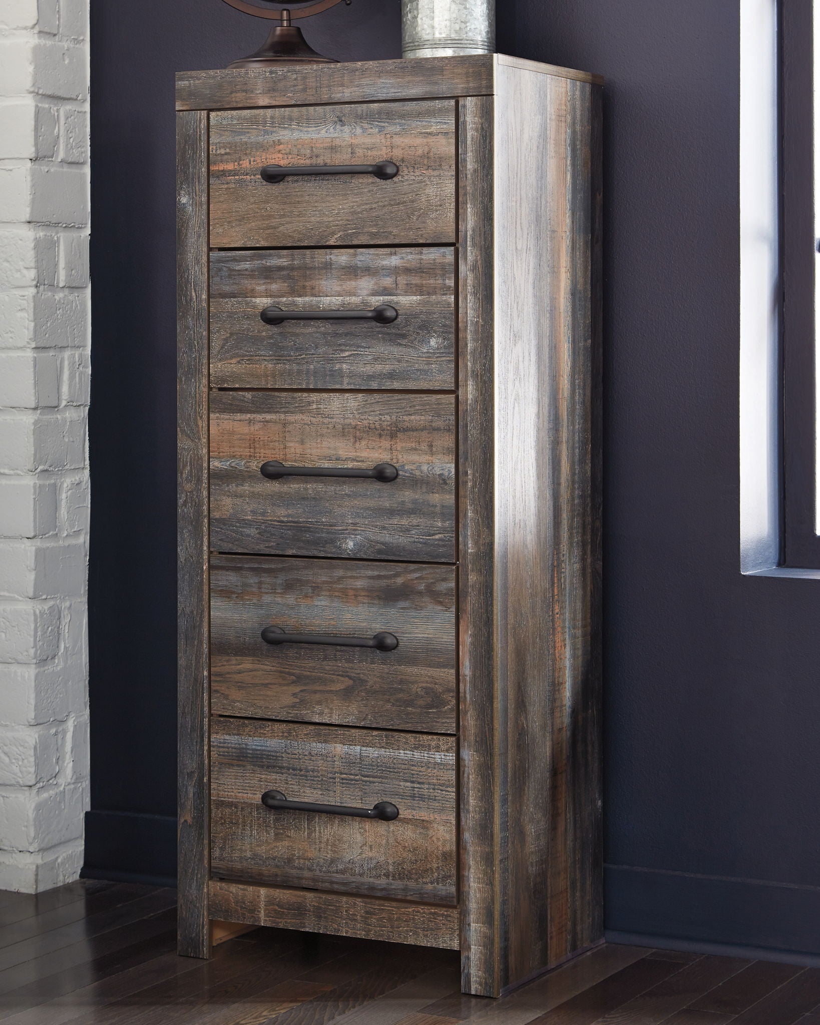 Drystan - Narrow Chest - Brown / Beige - Hornell Furniture Outlet