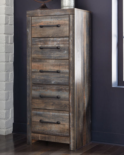 Drystan - Narrow Chest - Brown / Beige - Hornell Furniture Outlet