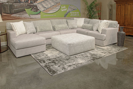 Logan Modular Sectional - Cocktail Ottoman - Hornell Furniture Outlet