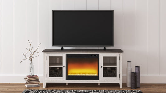 Dorrinson - TV Stand With Fireplace Insert - Hornell Furniture Outlet