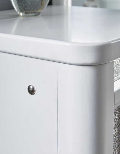 Chalanna - Vanity With Mirror - White - Hornell Furniture Outlet