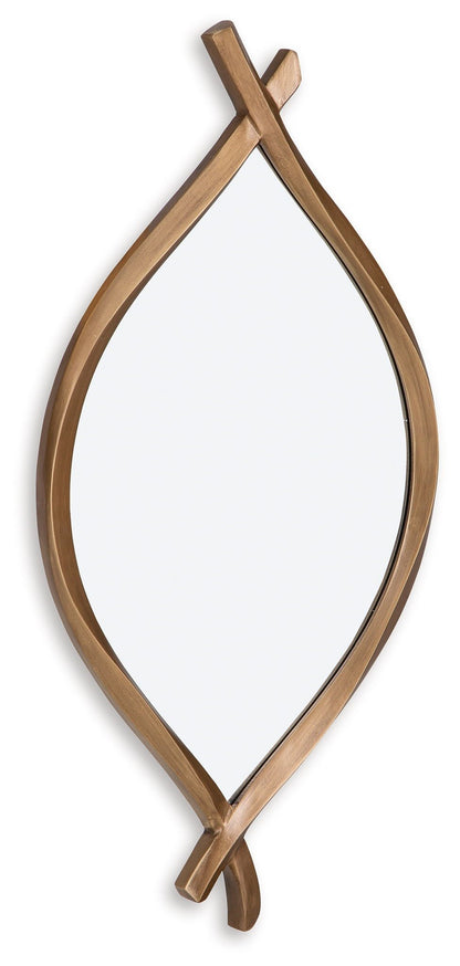 Bartner - Antique Gold Finish - Accent Mirror - Hornell Furniture Outlet