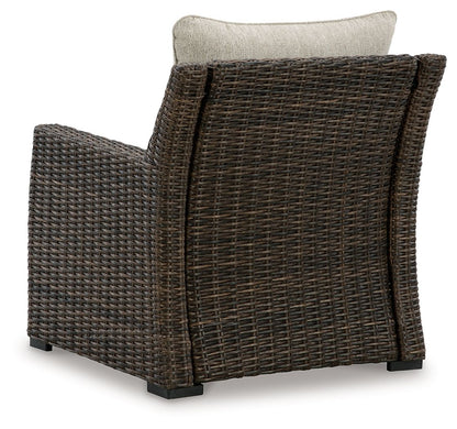 Brook Ranch - Brown - Lounge Chair With Cushion - Hornell Furniture Outlet