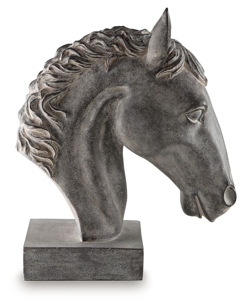 Carnlow - Antique Black - Sculpture - Hornell Furniture Outlet