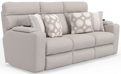 Sanctuary - Health & Wellness Power Reclining Sofa With Power Adjustable Headrest And Lumbar / Therapeutic Heat & Massage - Winter - Hornell Furniture Outlet